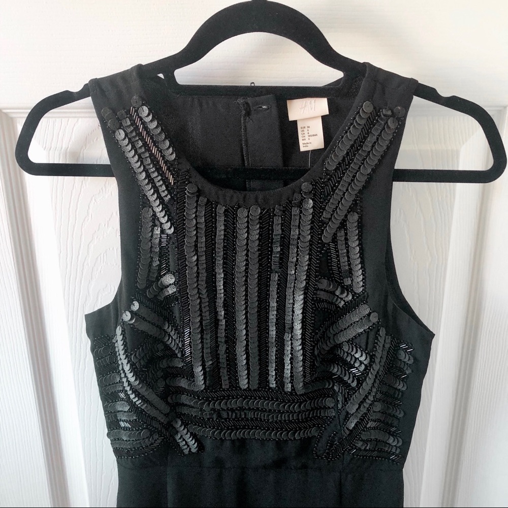 Beaded Black Maxi Dress